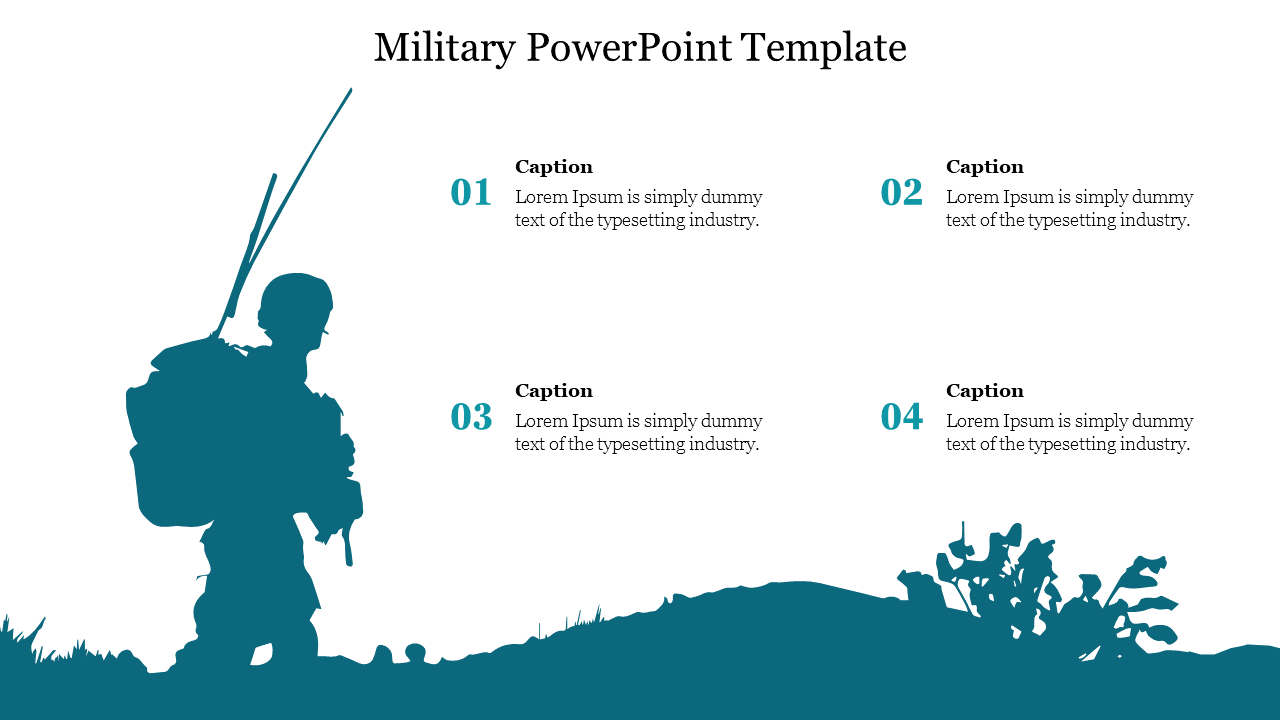 Well-Chosen Military PowerPoint Template For Presentation